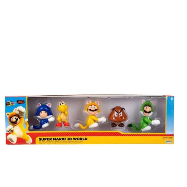 Figuras Super Mario 3D Wolrld Set/5 3a+