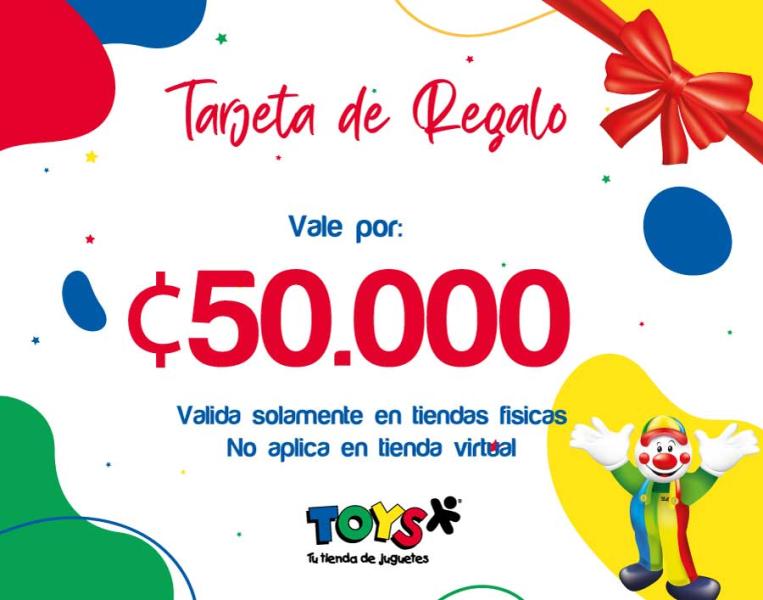 Tarjeta de Regalo ¢50000