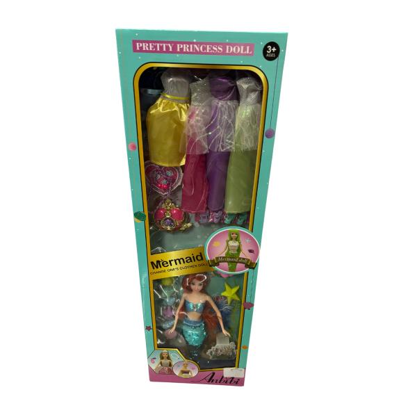 Muñeca Sirena con Vestidos y Accesorios 3a+ (456005)