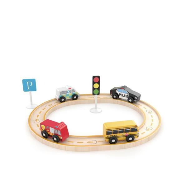 Pista de Vehiculos de Madera Displ/27 Surt/6 1 1//1a+ (824008-12-833189-84-90-832784