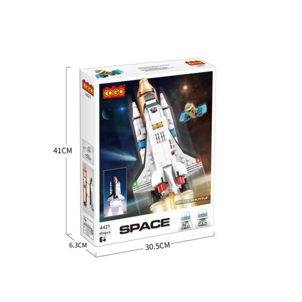 Nave Espacial con Satélite  404pzs 6a+