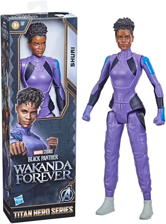 Figura Titan Hero Black Panter Wakanda Forever Surt/2( Shuri -Namor) 4a+