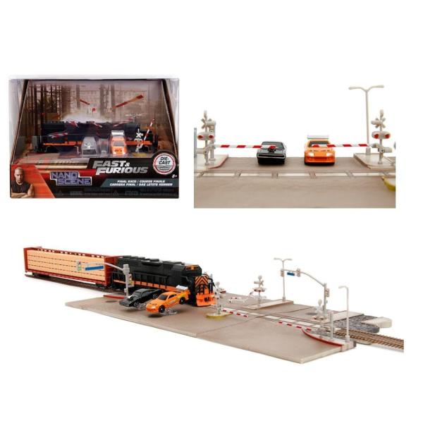 Escena Nano Rapidos y Furiosos Carrera Final con 2 Mini Vehiculos 6a+