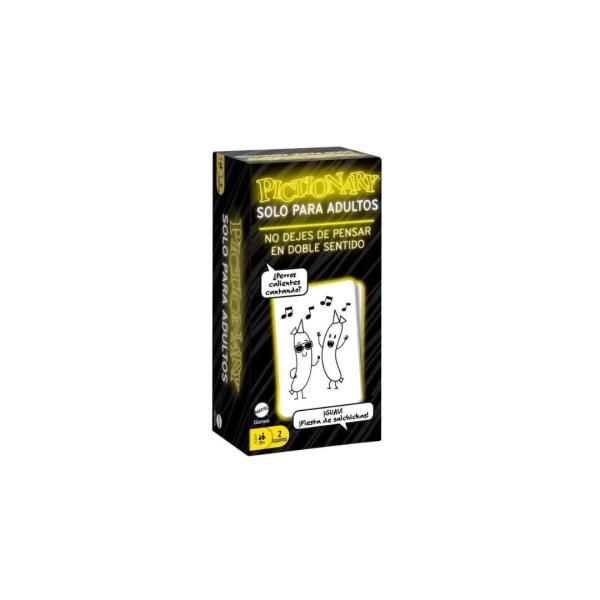 Mattel Games - Juego de Mesa Pictionary Solo Para Adultos 17a+