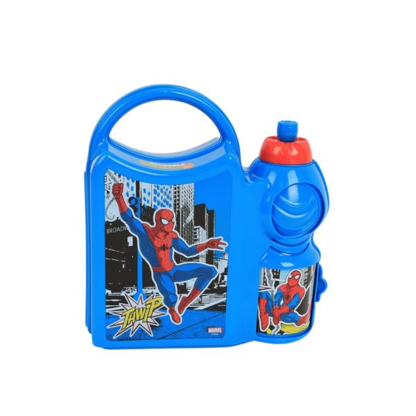 Sandwichera con Botella de Spider Man 400ml