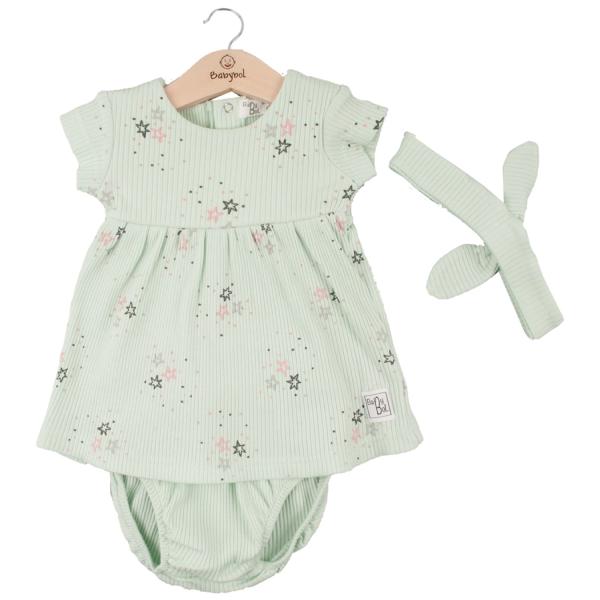 Vestido de Estrellas Verde Agua 9m (615694)