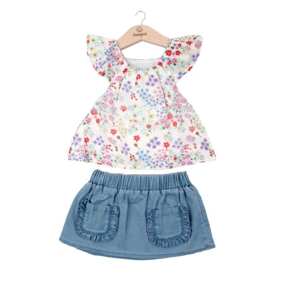 Conjunto de 2 Piezas de Flores Niña 12m (628724)