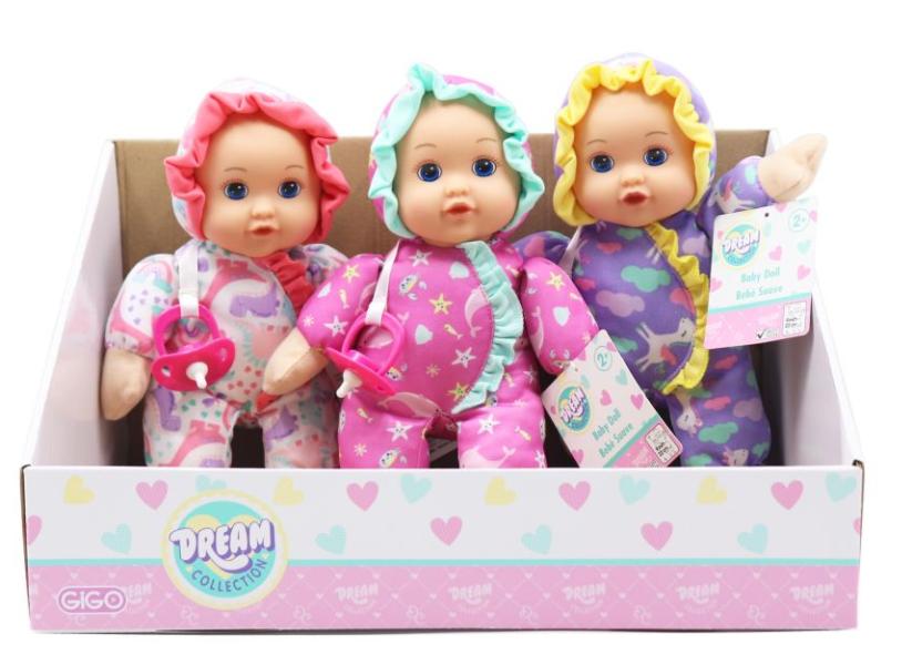 Bebé Suave  30,5cm Dream Collection Displ/12  Surt/3  3a+