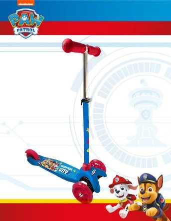 Scooter  3 Ruedas C/ Luz Paw Patrol 3+