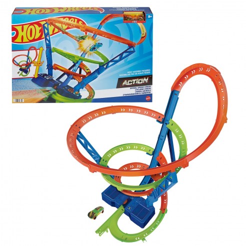 H-W Action Pista Motorizada Cyclon de Alta Velocidad 5a+