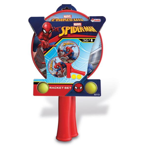 Set de 2 Raquetas de Playa con Bola de Spider-Man 3a+