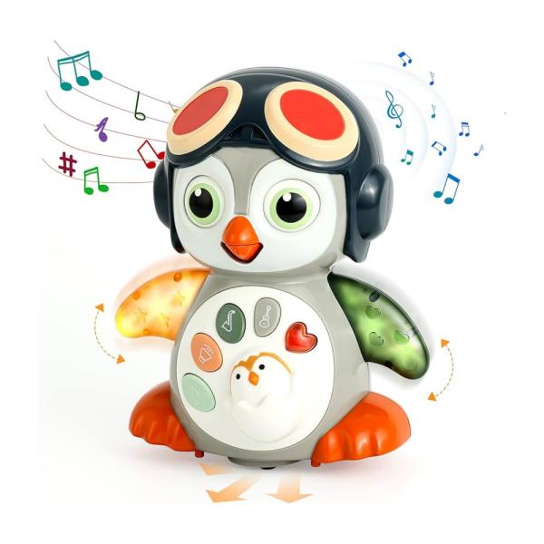 Pingüino Interactivo con Luz y Sonido 12m+ (450126)