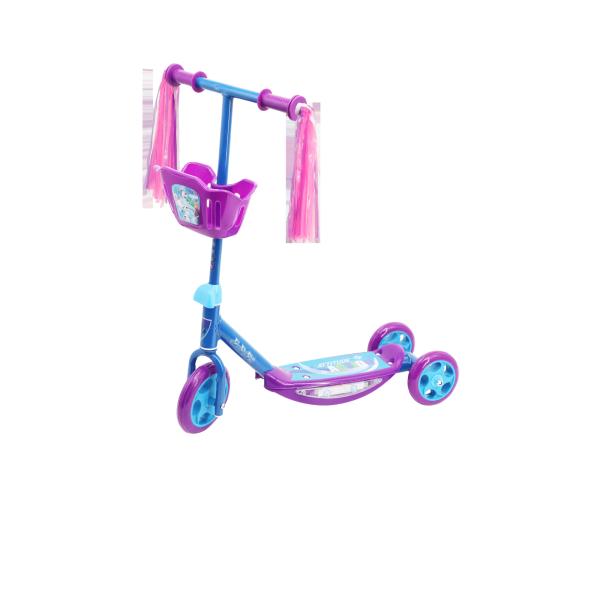 Scooter 3 Ruedas Niña  Frozen con Canasta y Sonidos 3a+