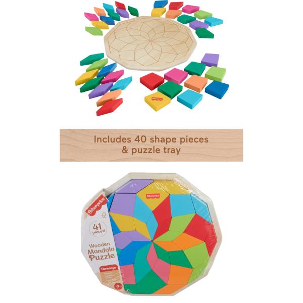 Fisher-Price Puzle Mandala de Madera 3a+
