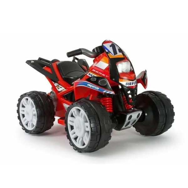 Cuadraciclo Montable Injusa Repsol Beast Quad 12V 2a+ 30KG Max
