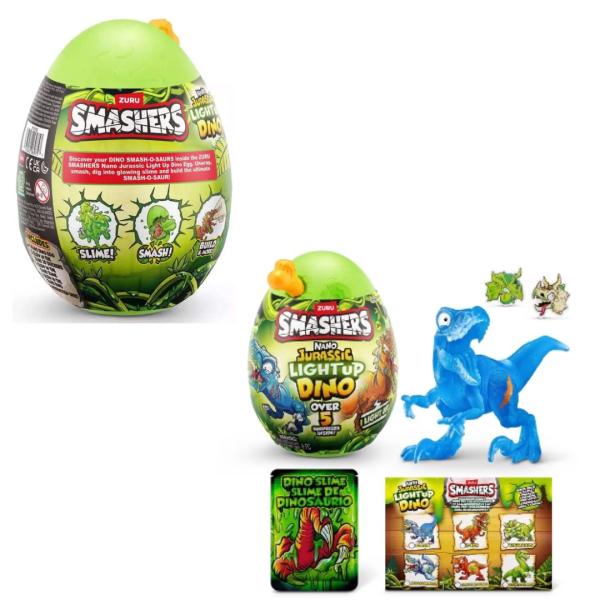 Huevo Sorpresa  Smashers Jurassic Light Dino Displ/8  3a+