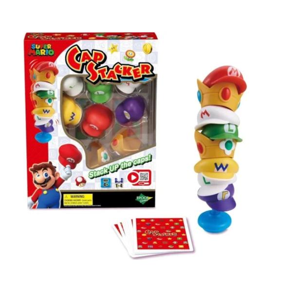 Juego de Mesa Apila las Tapas de Super Mario 3a+