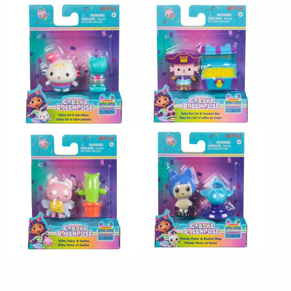 Figuras con Accesorios de la Casa de Muñecas de Gabby  Displ/12 Surt/6 3a+