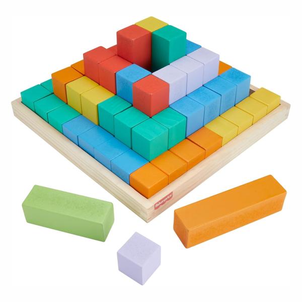 Fisher-Price Bloques Apilables De Madera 18m+