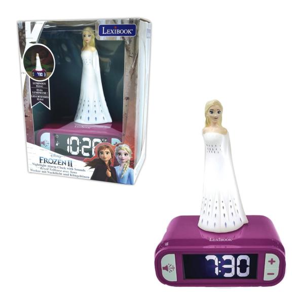 Reloj Despertador con Luz Nocturna y Sonido Disney Frozen