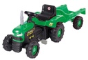 Tractor Verde de Pedal con Carreta  3a+