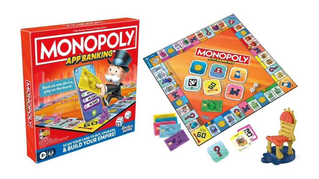 Hasbro-Games-Juego de Mesa Monopoly Banco Virtual 8a+