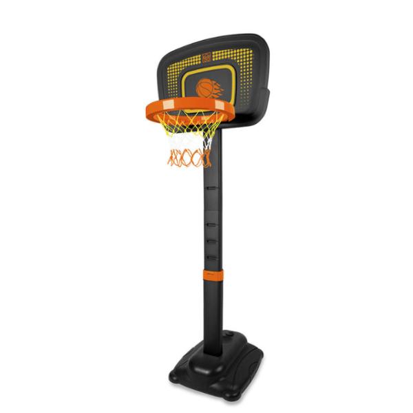 Cancha de Basketball Ajustable a 6 Alturas Negro 1 1/2 a 6a Interior y Exterior