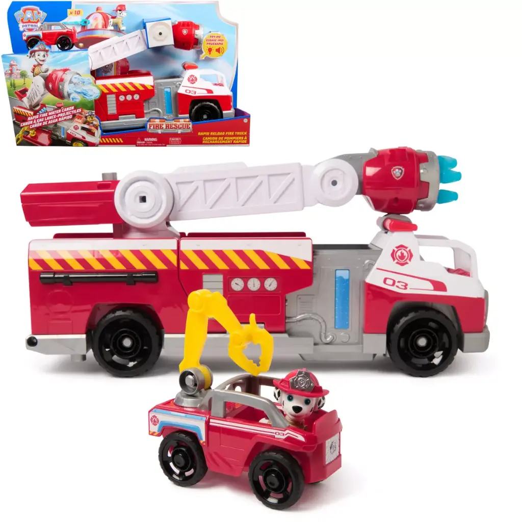 Camión Paw Patrol Fire Rescue Marshal conLuz y Sonido 3a+