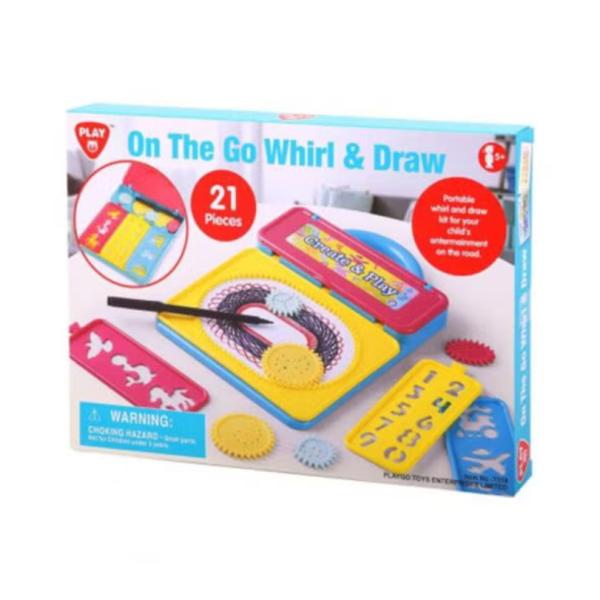 Set para Pintar Gira y Saca Portatil 21 Pzs 5a+