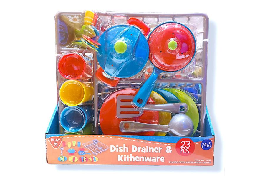 Escurridor de Platos y Utensilios de Cocina 23pz 24m+