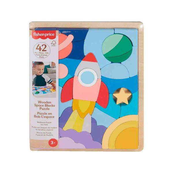 Fisher-Price Rompecabezas del Espacio de Madera 3a+