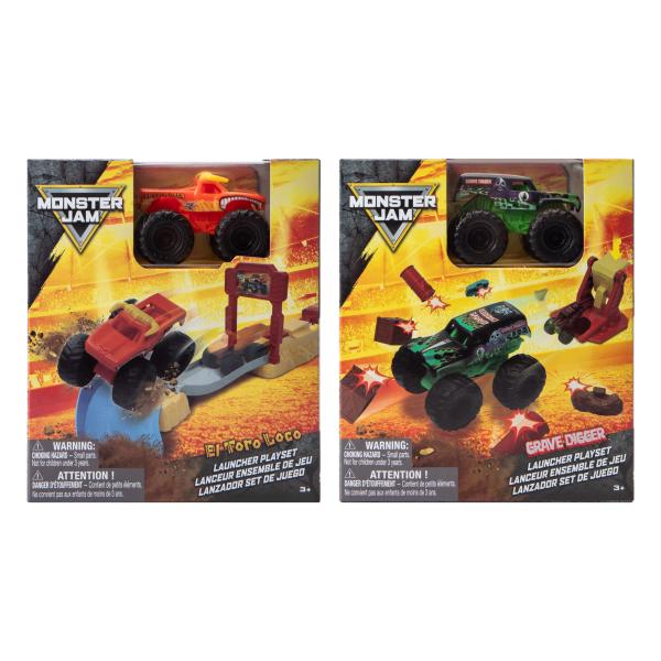 Carros Monster Jam con Lanzador 1:72 Surt/2 3a+