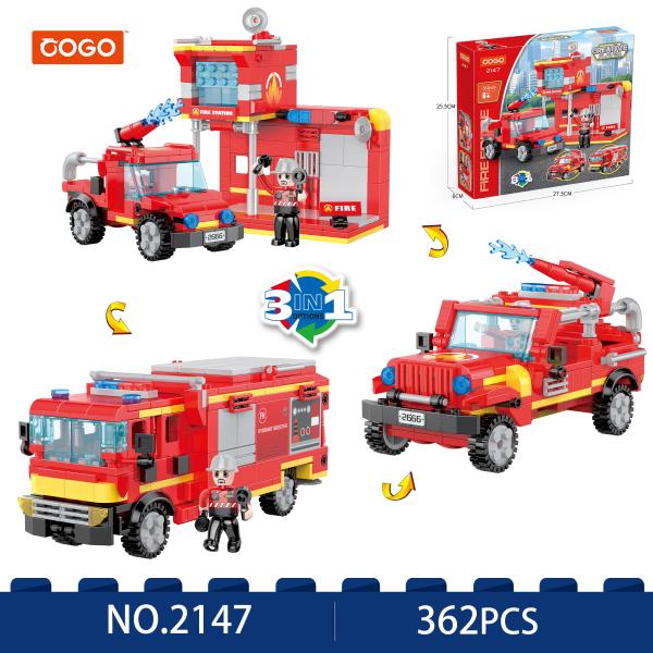 Estación de Bomberos 3en1 362pzs 6a+