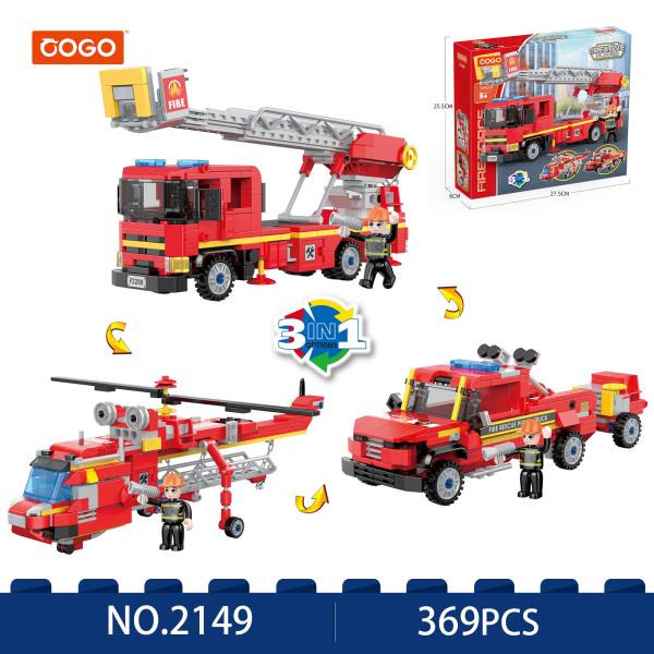 Camion de Bomberos 3en1 369pzs 6a+