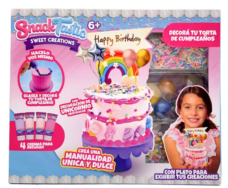 Creaciones Dulces Pastel de Cumpleaños de Arcoiris 6a+
