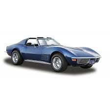 Carro Corvette® Azul Metálico 1970 Esc:1:24 3a+ (088356)