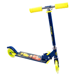 Scooter Plegable 2 Ruedas C/Luz  de Disney Pixar Cars 5a+