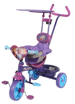Triciclo de Empujar con Toldo y Canasta Frozen 1.5a+