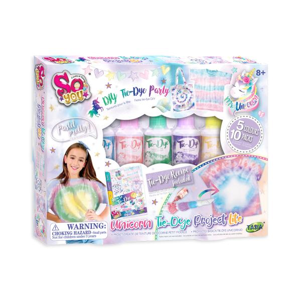 Set de Proyecto Básico de Tie-Dye de Unicornio 8a+