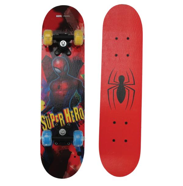 Patineta Marvel de Spider-Man con Luz 24"x6" 5a+