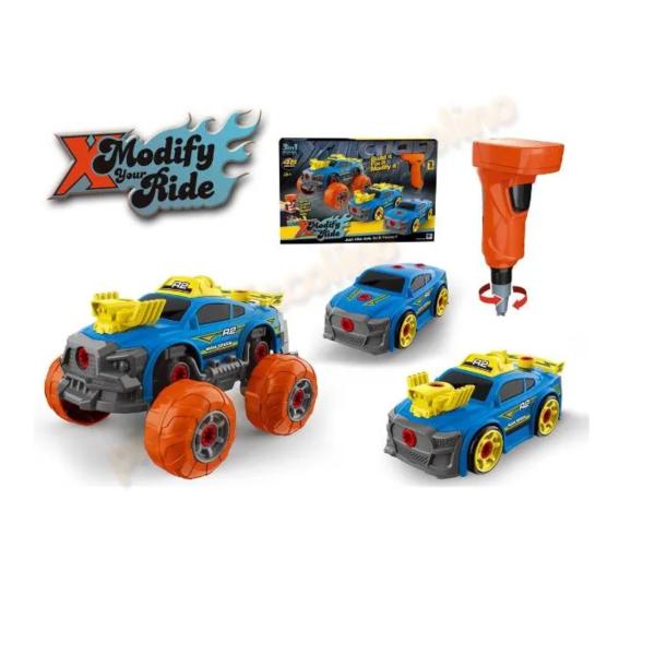 Set de Vehiculos Armables 3en1 46Pzs 3a+ Azules (453585)