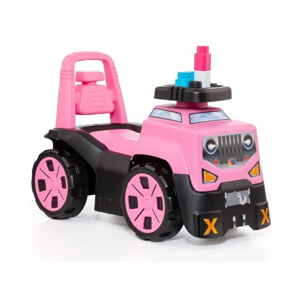 Carro Montable con 10 Bloques 1a+ Rosado