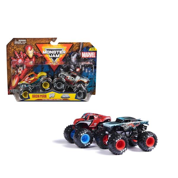 Carros Monster Jam Marvel Set/2 Surt/2 3a+