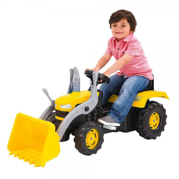 Tractor Amarillo de Pedal con Excavadora  3a+