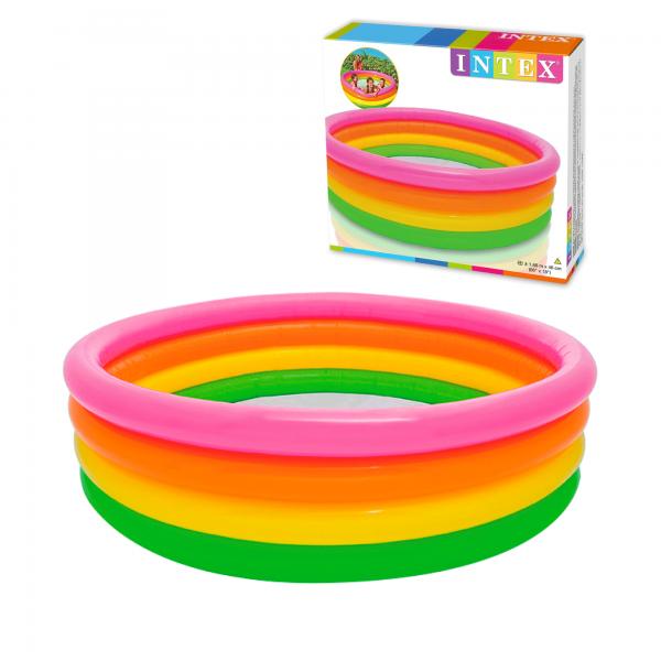 Piscina 4 Anillos Colores 168x46cm 3a+ C6