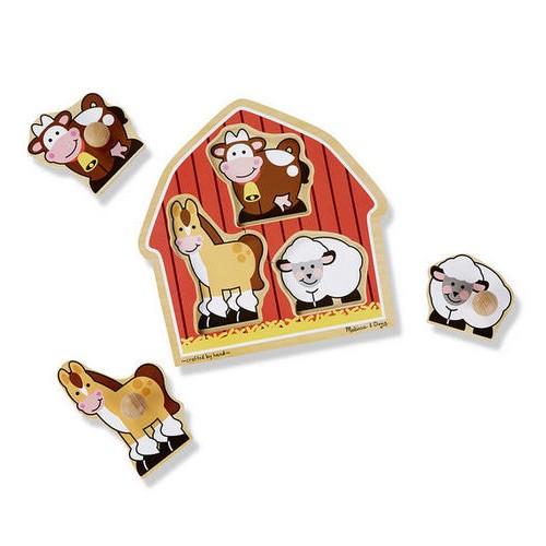 Figuras de Madera de Encajar Animales de la Granja 1a+