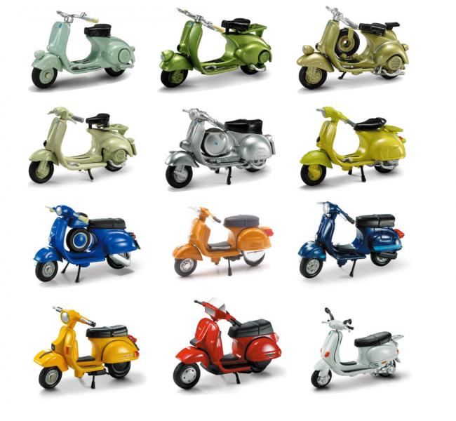 Motos Vespa Surt/12 1:32 Disp/24 5a+ (06047)