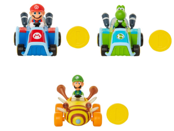 Vehículos Mario Kart con Moneda Surt/3  3a+