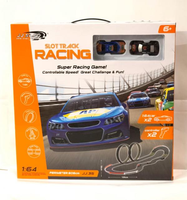 Pista de Carros Slot Racing 1:64 50x120cm 6a+(433273)