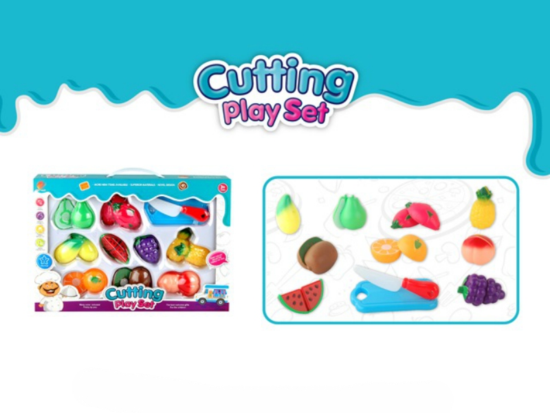 Set de Frutas Rebanadas con Tabla y Cuchillo 3a+(438025)